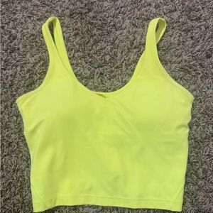lululemon athletica Neon Yellow Tank Top